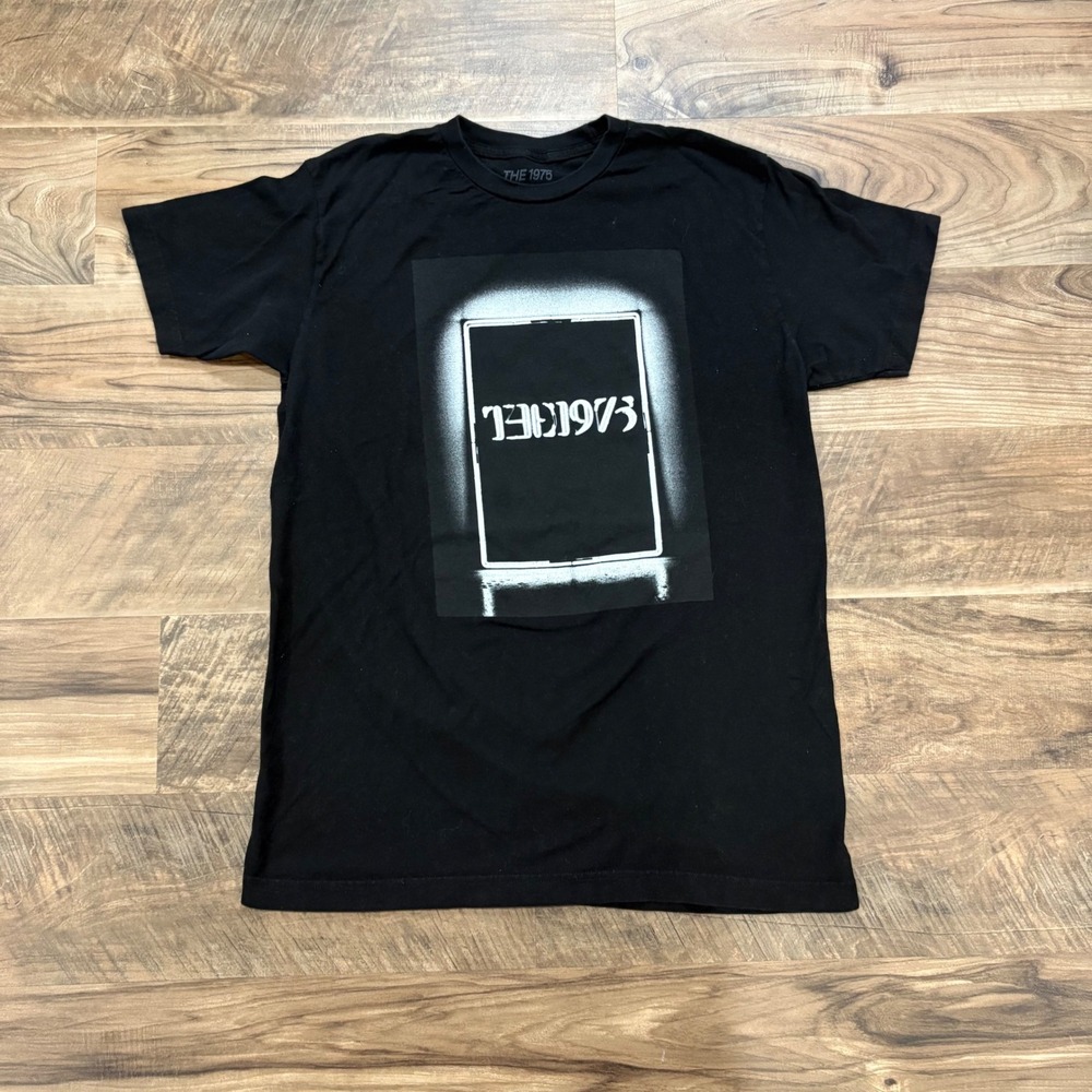 Vintage Y2K The 1975 T-shirt Mens M Black 2019 Tour Graphic Band Concert Tee